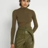 Even&Odd Damen Strickpullover - Khaki -Even&Odd Verkäufe 6f391eb093014ab6b96a69b8a1e2a8cd