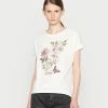 Even&Odd Damen T-Shirt Print - White -Even&Odd Verkäufe 6febedac202143aa8651e46fa5b9e301