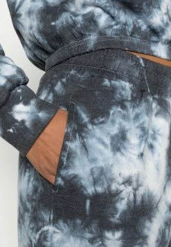 Even&Odd Damen SET - CROPPED SWEAT & JOGGER IN TIE DYE - Sweatshirt - Grey -Even&Odd Verkäufe 701e26188b274b60a460f7946e6d8612