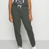 Even&Odd Damen Regular Fit Jogger With Contrast - Jogginghose - Mottled Dark Grey