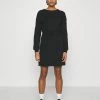 Even&Odd Damen Sweat Mini Drawstring Waist Dress - Freizeitkleid - Black -Even&Odd Verkäufe 73f8e69c6f2a454fa2a22c8cf96bf34b
