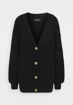 Even&Odd Damen MID LENGTH BUTTON DOWN - Strickjacke - Black -Even&Odd Verkäufe 74926ef8c6fe463b8cc9f927beffae1d