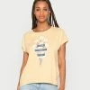 Even&Odd Damen T-Shirt Print - Yellow -Even&Odd Verkäufe 75d88cc232064adba8775a3859f6efac