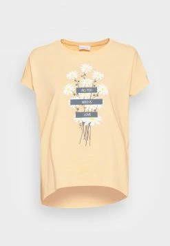 Even&Odd Damen T-Shirt Print - Yellow -Even&Odd Verkäufe 7674933d9ea0466194a62701c4d683dc