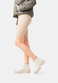 Even&Odd Damen Plateaustiefelette - Beige
