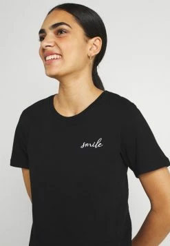 Even&Odd Damen T-Shirt Print - Black -Even&Odd Verkäufe 7e4fbaf2e54048cba9567f953cadb565