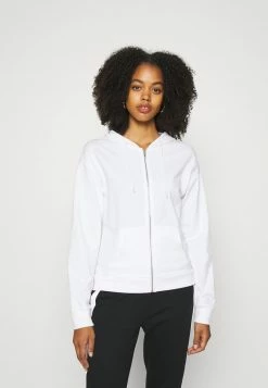 Even&Odd Damen BASIC HOODIE JACKET WITH POCKETS - Kapuzenpullover - White