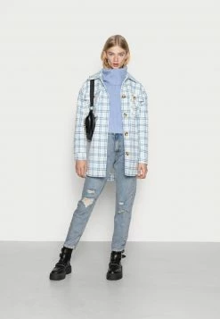 Even&Odd Damen CROPPED LOOSE TURTLENECK - Strickpullover - Light Blue -Even&Odd Verkäufe 803ce4caeb2242618662498bc6c6cc0a