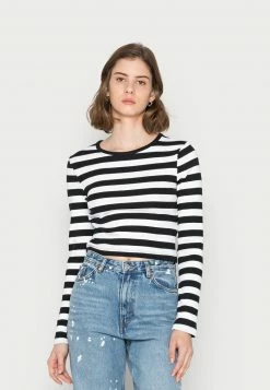 Even&Odd Damen Langarmshirt - Black/white