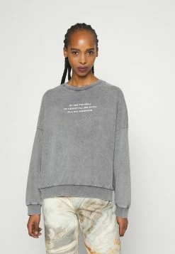 Even&Odd Damen OVERSIZED PRINT - Sweatshirt - Grey