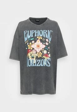 Even&Odd Damen T-Shirt Print - Black -Even&Odd Verkäufe 811db17b3a244e3bbe423cd5be6f3094