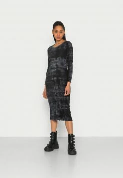 Even&Odd Damen DRESS - Freizeitkleid - Black / Grey / White