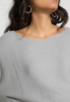Even&Odd Damen Strickpullover - Mottled Light Grey -Even&Odd Verkäufe 837efa00dcfa46a9bedb1107fac73120