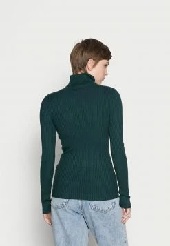 Even&Odd Damen BASIC TURTLE NECK - Strickpullover - Dark Green -Even&Odd Verkäufe 859f506fa4204c98a134e9bea1f9f770