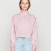 Even&Odd Damen CROPPED WITH HALF ZIP COLLAR - Sweatshirt - Light Pink -Even&Odd Verkäufe 8863b186ceac42c58362670f2f9d49b1