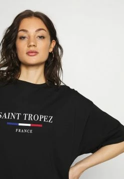 Even&Odd Damen T-Shirt Print - Black -Even&Odd Verkäufe 88c2ad2176c54e38b656505702c9d017