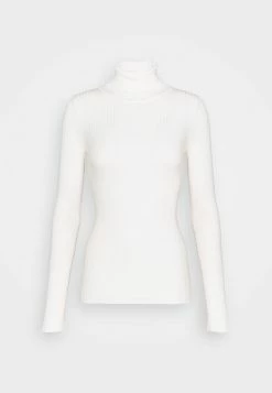 Even&Odd Damen BASIC TURTLE NECK - Strickpullover - White -Even&Odd Verkäufe 88cd38e88ede4bccb52954cb5532fb95