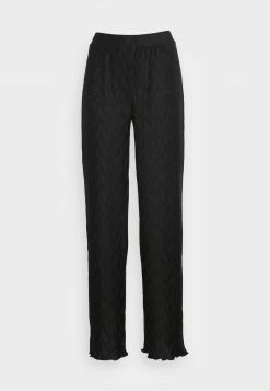 Even&Odd Damen Plisse Scallop Hem Trouser - Stoffhose - Black -Even&Odd Verkäufe 8c6613d5da9b445289742ec1af17adcf