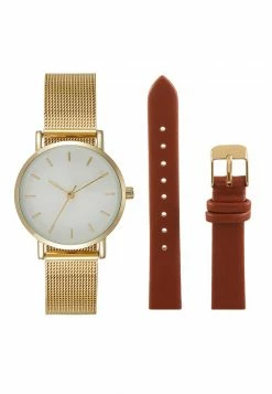 Even&Odd Damen SET - Uhr - Cognac/gold-coloured -Even&Odd Verkäufe 8c69ae1c4289496e827a7ccf09b4f456
