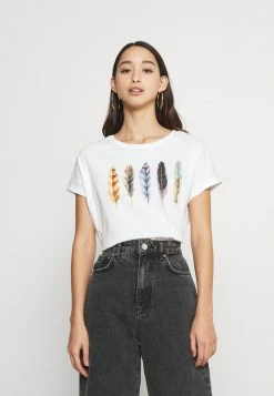 Even&Odd Damen T-Shirt Print - White