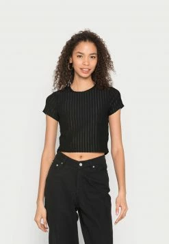 Even&Odd Damen T-Shirt Basic - Black