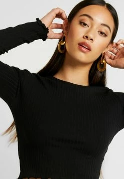 Even&Odd Damen Langarmshirt - Black -Even&Odd Verkäufe 905af89ed2ca40f79fe02df4b1e7077e