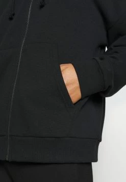 Even&Odd Damen OVERSIZED HOODED ZIP JACKET - Sweatjacke - Black -Even&Odd Verkäufe 9071ca87ea0643b0b45b7ec29bd06d5c