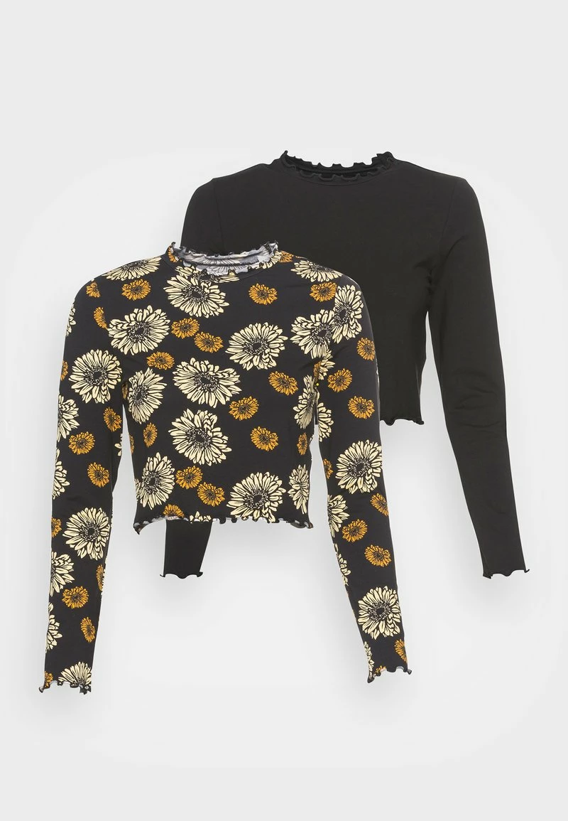 Even&Odd Damen 2 PACK - Langarmshirt - Black/yellow 7 Even&Odd Damen 2 PACK - Langarmshirt - Black/yellow – Bild 5