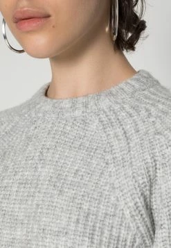 Even&Odd Damen Strickpullover - Mottled Grey -Even&Odd Verkäufe 9118d4f4a2f74053baeaffeb965404ae