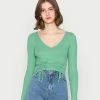 Even&Odd Damen Langarmshirt - Green -Even&Odd Verkäufe 925405922c324bea977ab9c592bab93b