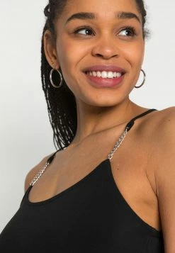 Even&Odd Damen CHAIN STRAPS GOING OUT PLAYSUIT - Jumpsuit - Black/silver -Even&Odd Verkäufe 93675cd63c684c8ca7ec85027f9bc16d