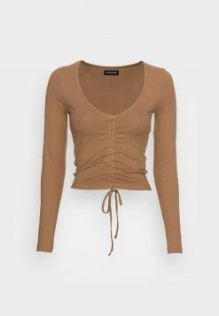 Even&Odd Damen Langarmshirt - Brown -Even&Odd Verkäufe 947b65ecb4054a5b91b19bef14d14167