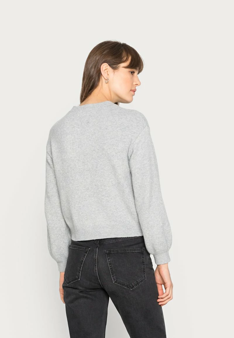 Even&Odd Damen POINTELLE CREW NECK JUMPER - Strickpullover - Mottled Light Grey 5 Even&Odd Damen POINTELLE CREW NECK JUMPER - Strickpullover - Mottled Light Grey – Bild 3
