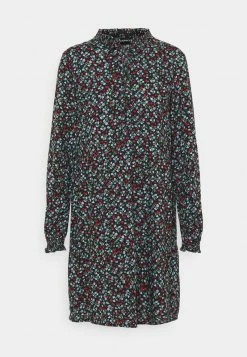 Even&Odd Damen Freizeitkleid - Black/blue -Even&Odd Verkäufe 965f2d3516b1497486fe50601e257763