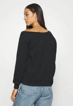 Even&Odd Damen LOOSE OFF SHOULDER SWEATSHIRT - Sweatshirt - Black -Even&Odd Verkäufe 96f43ccf19df4fd6b884878e9d32e112