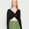Even&Odd Damen WRAP FRONT JUMPER - Strickpullover - Black -Even&Odd Verkäufe 9842d9e324a54e42aafb32bbaeb91698
