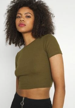 Even&Odd Damen 3 PACK - T-Shirt Basic - Black/white/khaki -Even&Odd Verkäufe 98c7c1ba5e044ea7805316831f2855ba