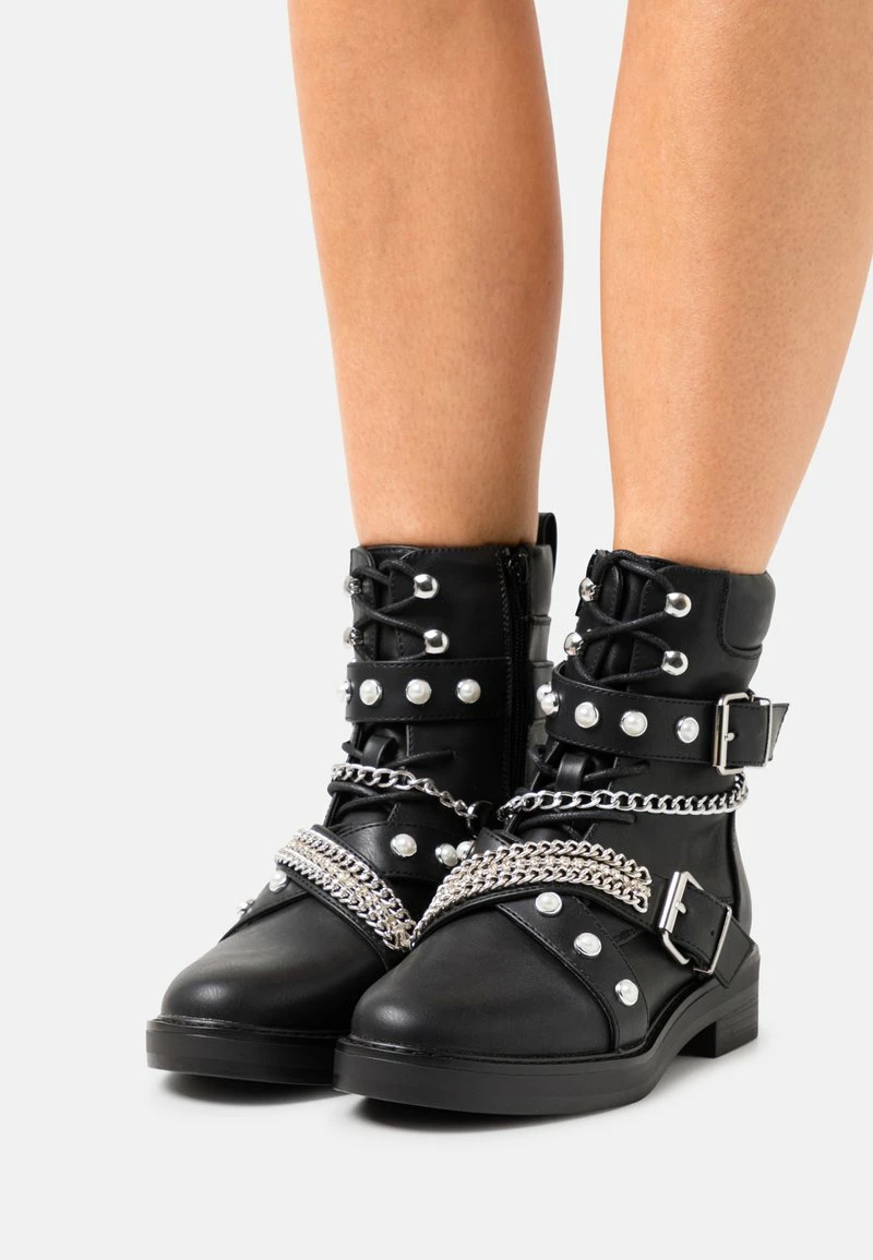 Even&Odd Damen Schnürstiefelette - Black 3 Even&Odd Damen Schnürstiefelette - Black