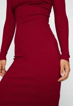 Even&Odd Damen KNIT V NECK MIDI BODYCON DRESS - Etuikleid - Red -Even&Odd Verkäufe 9b3226959df547ffaff73218a98989f3