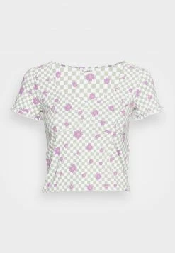 Even&Odd Damen T-Shirt Print - White/green -Even&Odd Verkäufe 9c201ace9fcb401daa4136323ce0c0cd