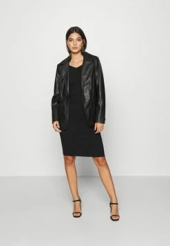 Even&Odd Damen KNIT V NECK MIDI BODYCON DRESS - Etuikleid - Black -Even&Odd Verkäufe 9ca48da5fd44488e81715dbeb81097e0