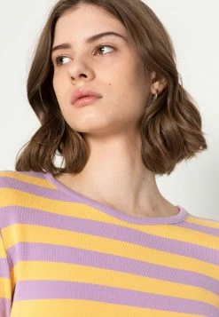 Even&Odd Damen Langarmshirt - Purple / Yellow -Even&Odd Verkäufe 9ed0acb8dcc94de1b7e99d3b58f06f24