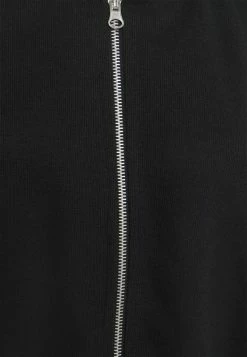 Even&Odd Damen Ribbed Zip Though Hooded Sweat Jacket - Sweatjacke - Black -Even&Odd Verkäufe 9f88d29d92cf4d91bff9b2338cfe0817