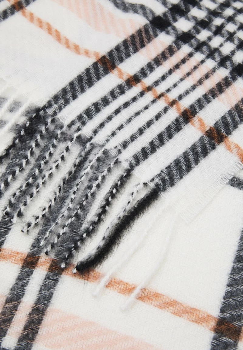 Even&Odd Damen Schal - Off White/ Black/pink 5 Even&Odd Damen Schal - Off White/ Black/pink – Bild 3