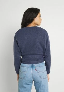 Even&Odd Damen WICKELJACKE - Strickjacke - Blue-grey -Even&Odd Verkäufe a18df35d48be4208a56ab6e5377cde1a