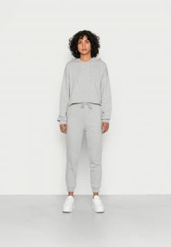 Even&Odd Damen Kapuzenpullover - Mottled Light Grey