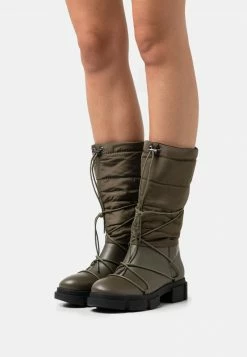 Even&Odd Damen WINTER BOOTIES - Schnürstiefel - Khaki