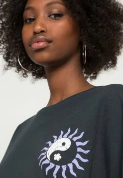 Even&Odd Damen T-Shirt Print - Black -Even&Odd Verkäufe a3e7d147754b44cbae57b3ab302b2690