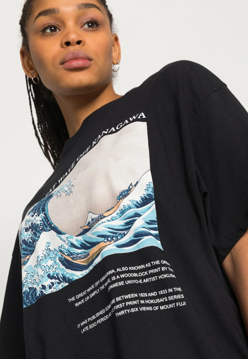 Even&Odd Damen T-Shirt Print - Black 7 Even&Odd Damen T-Shirt Print - Black – Bild 5