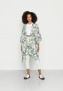 Even&Odd Damen Leichte Jacke - White/green/pink